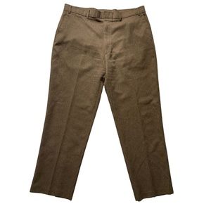 Vintage Levi's Action Slacks Mens Brown Polyester Dress Pants 40 x 32